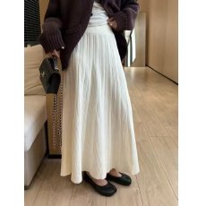批发档口上新 2026年夏季新款女装高腰A字百褶半身裙中长款垂感裙子