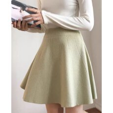 批发档口上新 2026年春秋新款女装高腰A字伞裙中长款半身裙显瘦裙子