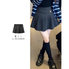 批发档口上新 2026年<b class='q'>春</b>秋季女装高腰A字百褶半身短裙显瘦百搭