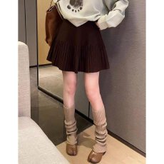 批发档口上新 2026年<b class='q'>春</b>秋冬季新款女装高腰A字百褶半身裙显瘦短裙百搭