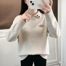 批发厚款毛衣秋冬2026新款女大童初中高中学生少女学院风针织衫上衣