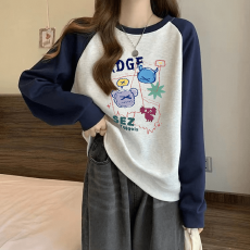 批发女大童卫衣春秋洋气时髦2026新款初中高中学生少女学院风长袖上衣