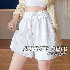 批发冰丝山本运动短裤女2026新款<b class='q'>夏季</b>薄款五分裤休闲可外穿a字高腰裤