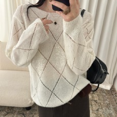 批发法式镂空套头针织<b class='q'>衫</b>女春秋季新款宽松显瘦薄款毛衣外套<b class='q'>空调</b><b class='q'>衫</b>上衣