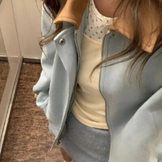 批发好质量美式复古鹿皮绒翻领夹克外套女<b class='q'>春</b>秋短款高级感宽松休闲上衣