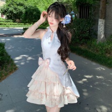 批发秋夏季气质简约国风新中式改良修身超仙<b class='q'>旗袍</b>裙短款连衣裙