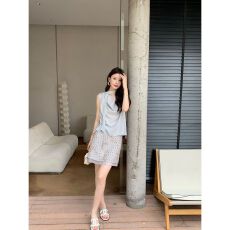 批发法式飘带荡领无袖<b class='q'>雪纺</b>衬衫女2026新款爆款夏季小衫轻奢高级感上衣
