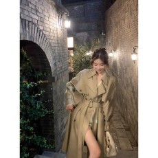 批发<b class='q'>风</b>衣外套女中长款2026春秋季新款韩系高级感小个子<b class='q'>英伦</b><b class='q'>风</b>垂感大衣