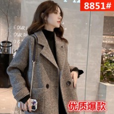 批发<b class='q'>西装</b>外套女秋冬2026年新款韩版英伦风毛呢加厚宽松休闲小西服上衣