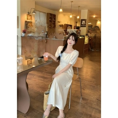 批发花菜显瘦法式小黑裙子夏季微胖女装短袖<b class='q'>连衣裙</b>大码MM藏肉气质新款