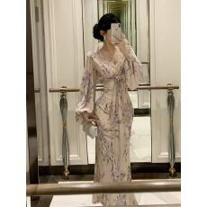 批发韩系千金风巨好看蕾丝套装裙女<b class='q'>秋冬</b>长袖v领衬衫上衣半身裙两件套