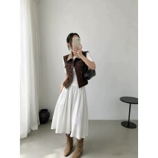 批发复古撞色翻领明线<b class='q'>马甲女</b>2026秋季新款设计感小众高级感外搭叠穿