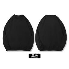 批发秋冬新款纯棉大毛圈圆领卫衣男女同款宽松百搭款纯色休闲套头上衣