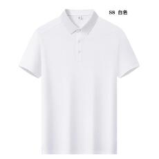 批发绒纺珠地40支双股高支长绒棉Polo男女同款<b class='q'>短袖</b>翻领